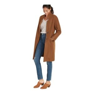 Relaxed Soft-Brushed Long-Line Coat for Women